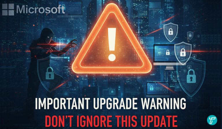Important Upgrade Warning from Microsoft