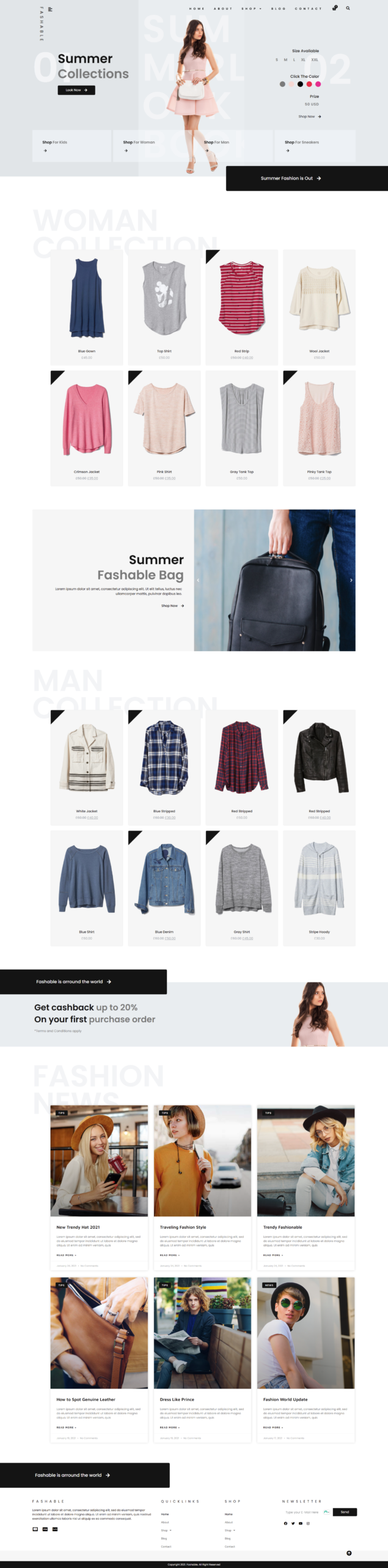 Fashable Ecommerce Store