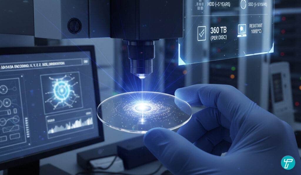 5D Data Storage Disc